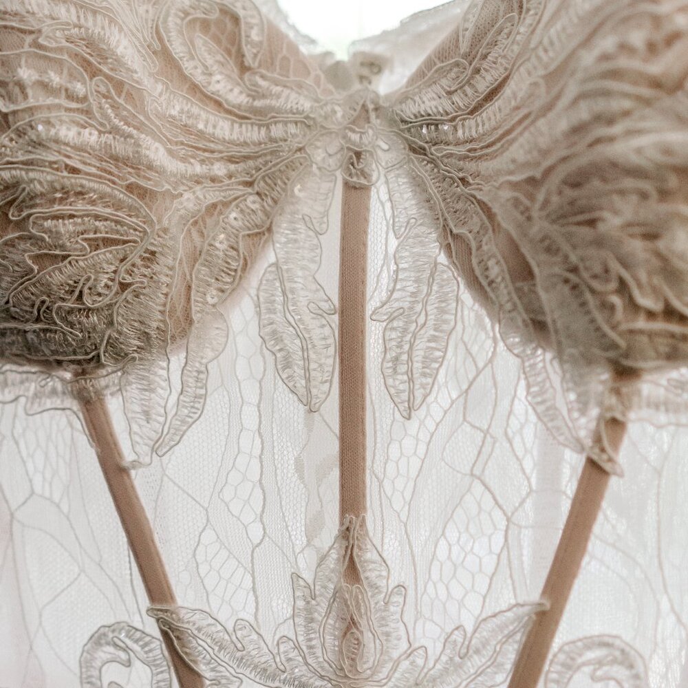 Andrea and Leo Couture Off Shoulder Wedding Lace Gown 👰‍♀️ - Picture 12 of 13